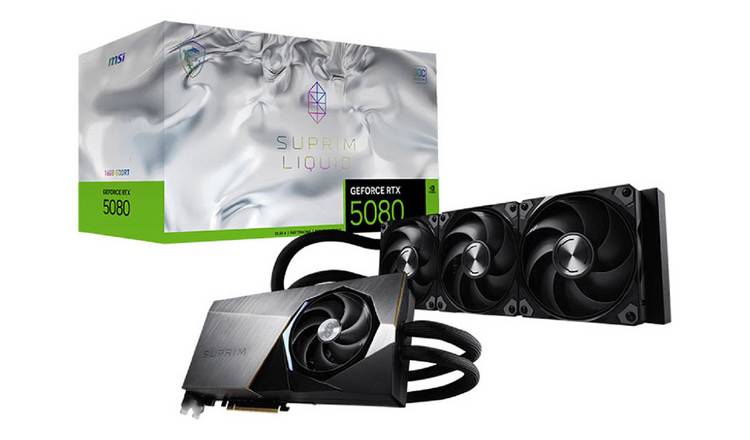 MSI GeForce RTX 5080 Suprim Liquid SOC 16GB Graphic Card