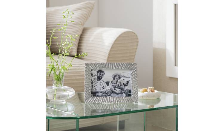 Argos Home Silver Starburst Resin Picture Frame - 5x7"