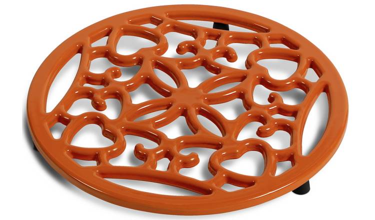 Habitat Cast Iron Trivet - Orange