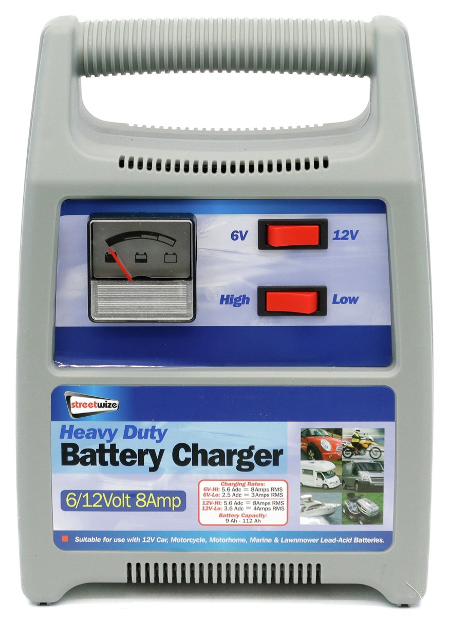Streetwize 8 Amp 12V Automatic Battery Charger.