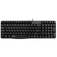 Rapoo N2400 Spill Resistant Wired Keyboard - Black 