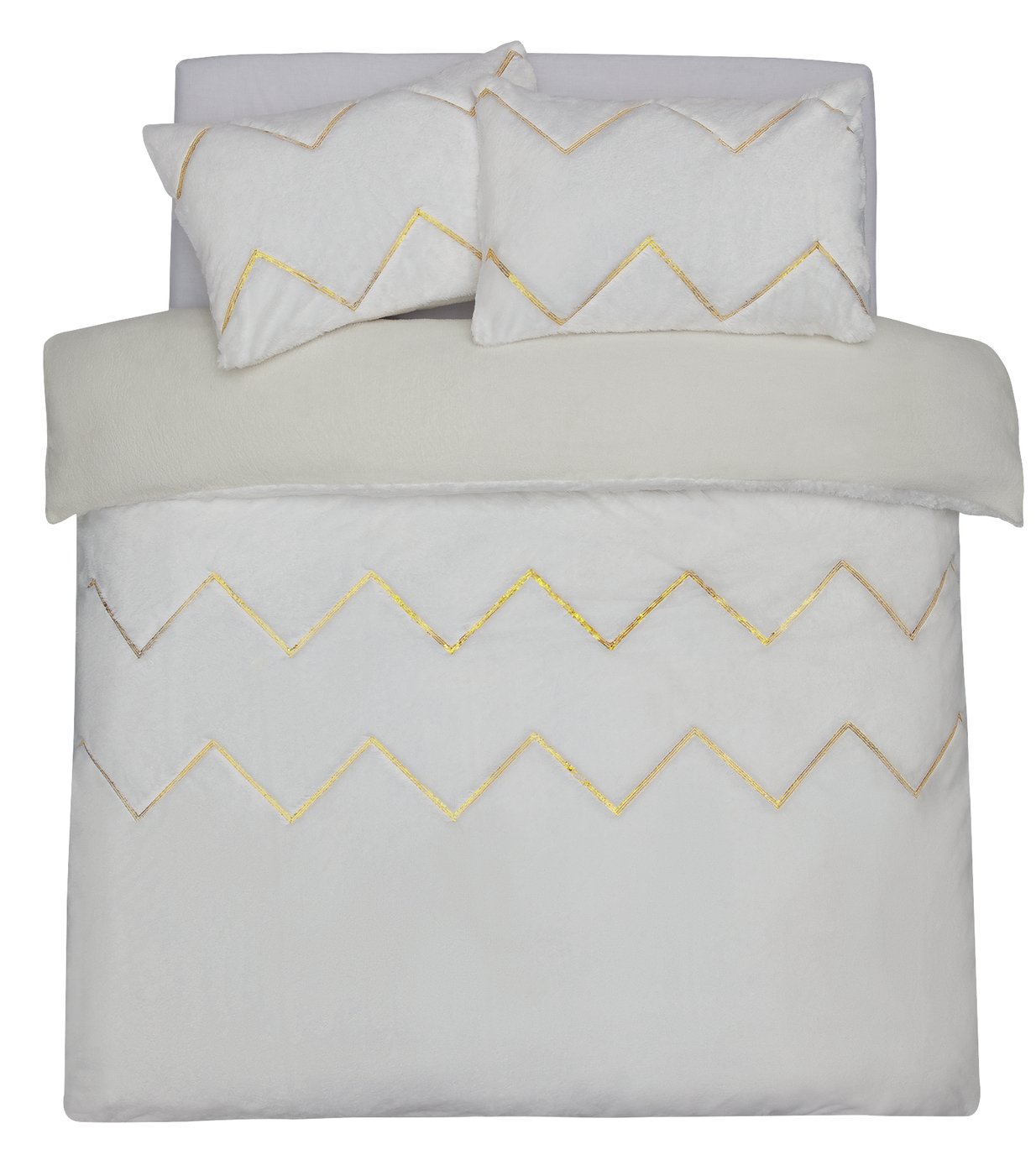 Argos Home Sequin Zig Zag Bedding Set Review