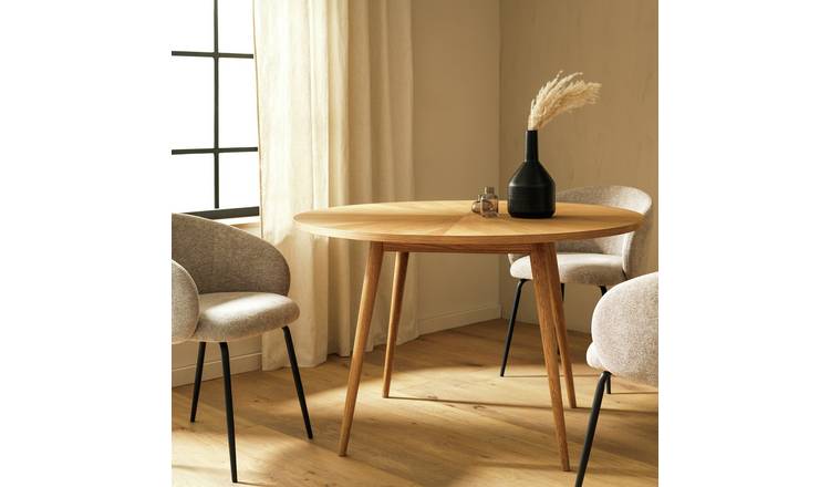 Habitat Kenha Oak Veneer 4 Seater Dining Table - Oak