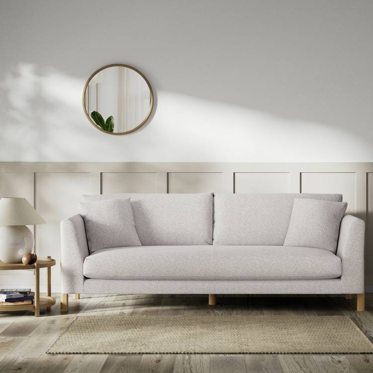 Habitat Aston Fabric 4 Seater Sofa - Natural - Ash Leg 0