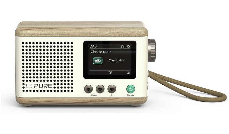 Pure Classic Mini Portable DAB+/FM/Bluetooth Radio - Oak