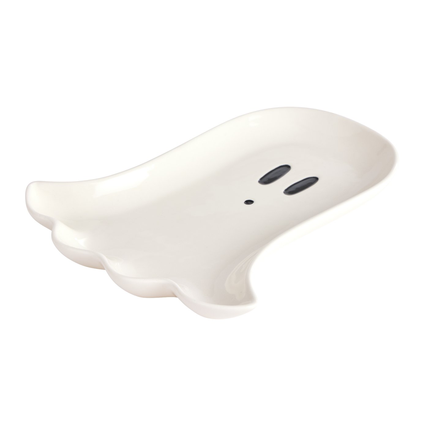 Buy Argos Home Ghost Shaped Ceramic Plate - White | Plates | Argos