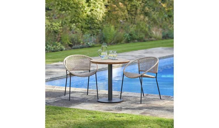 Pacific Dakota 2 Seater Rattan Effect Garden Bistro Set