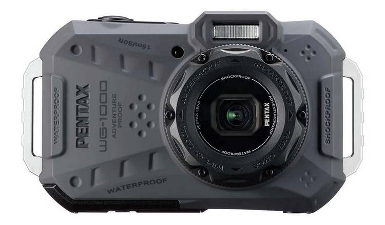 Pentax WG-1000 16.35MP 4x Zoom Compact Digital Camera - Grey