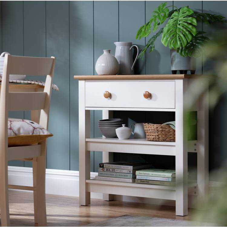 Argos Home Winchester 1 Drawer Console Table - White 0