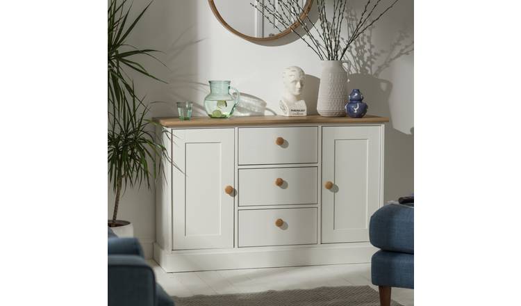 Argos Home Winchester 2 Door 3 Drawer Sideboard - White