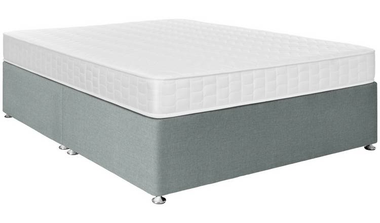 Argos Home Elmdon Memory Kingsize Divan Bed - Grey