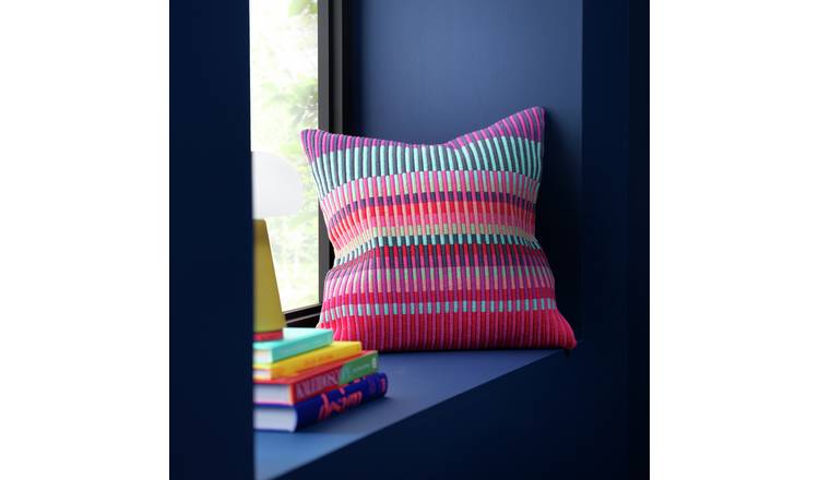 Margo Selby Buster Cushion - Red - 43x43cm