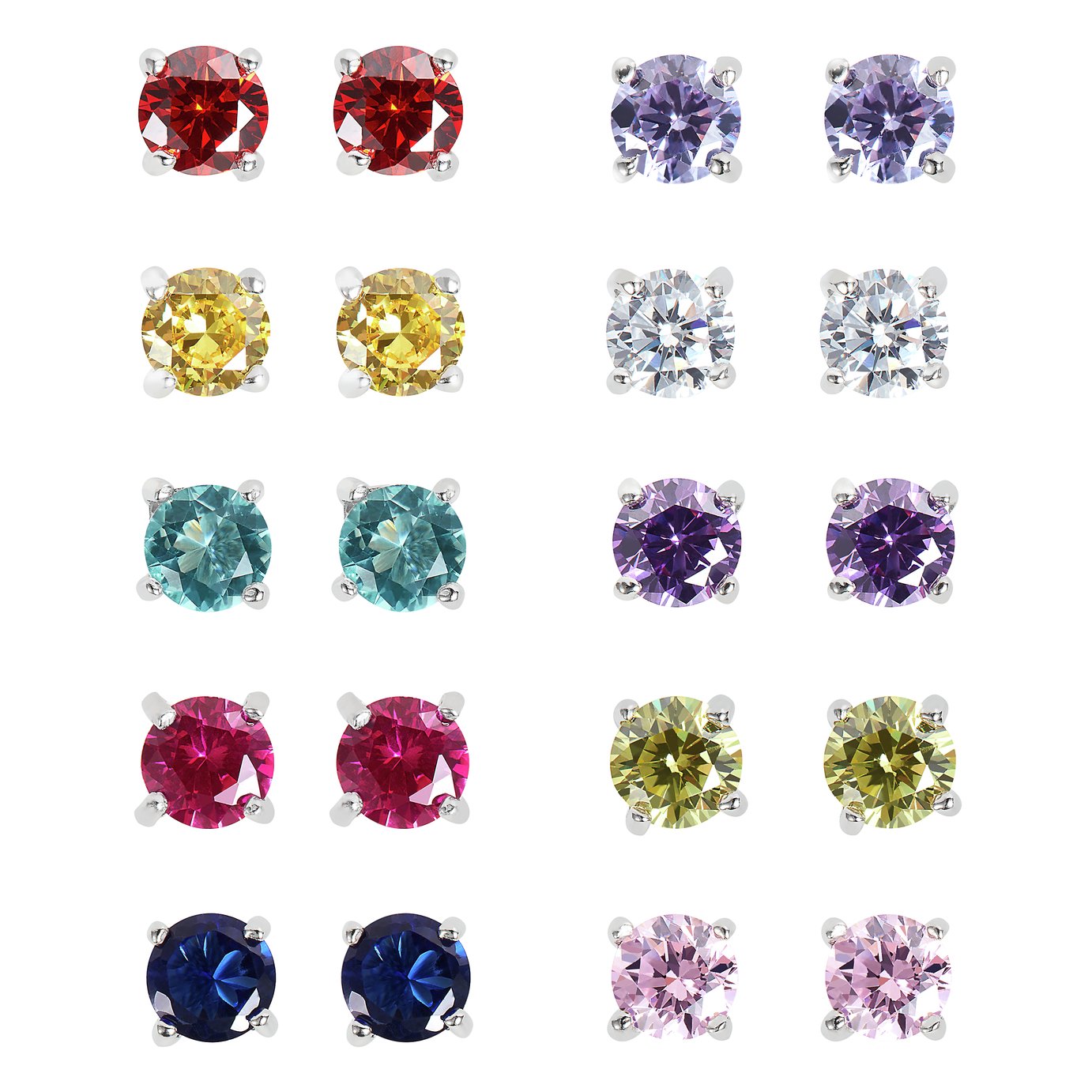 Revere Sterling Silver Stud Earrings Set of 10 Review