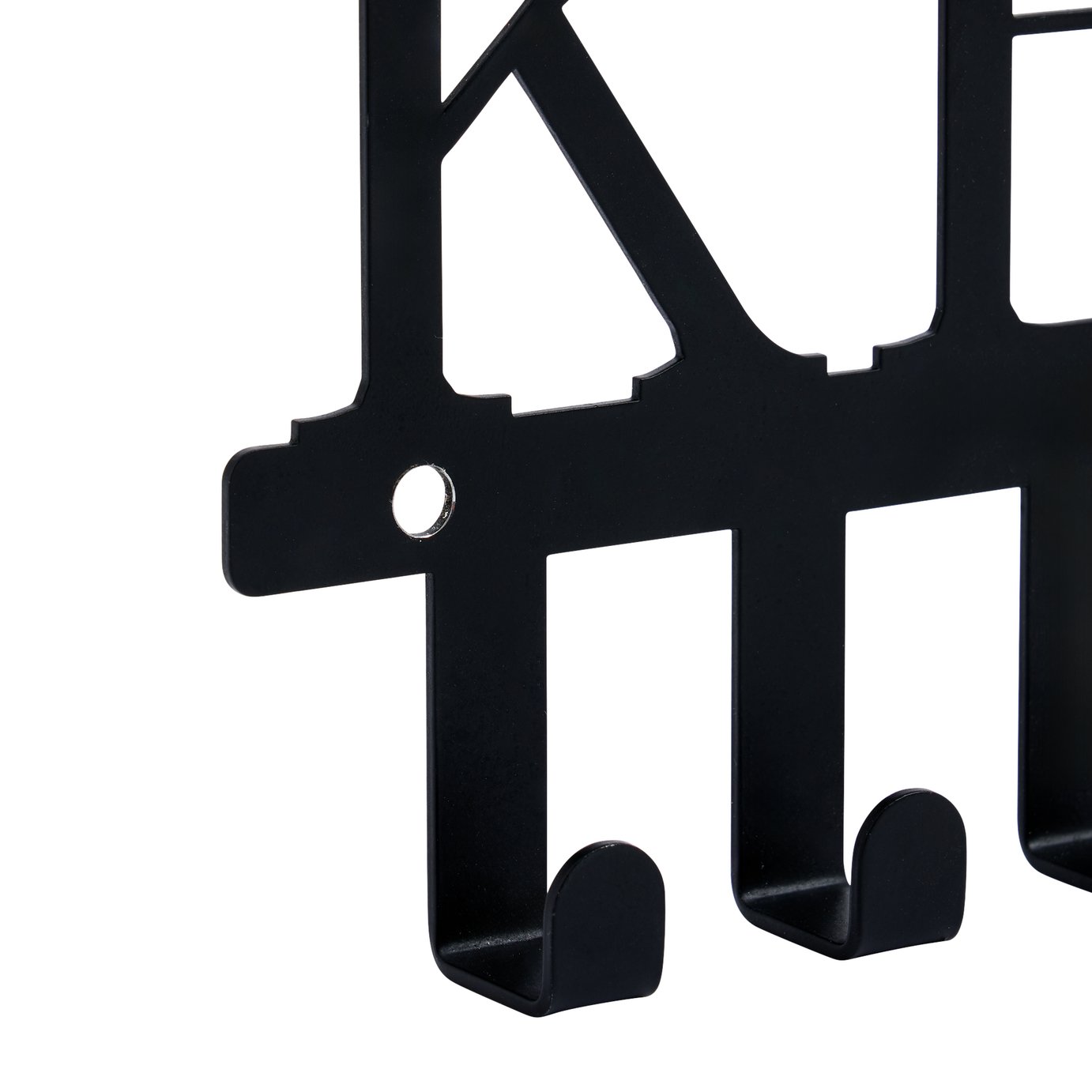 Buy Argos Home 7 Piece Metal Key Hooks - Black | Hallway storage
