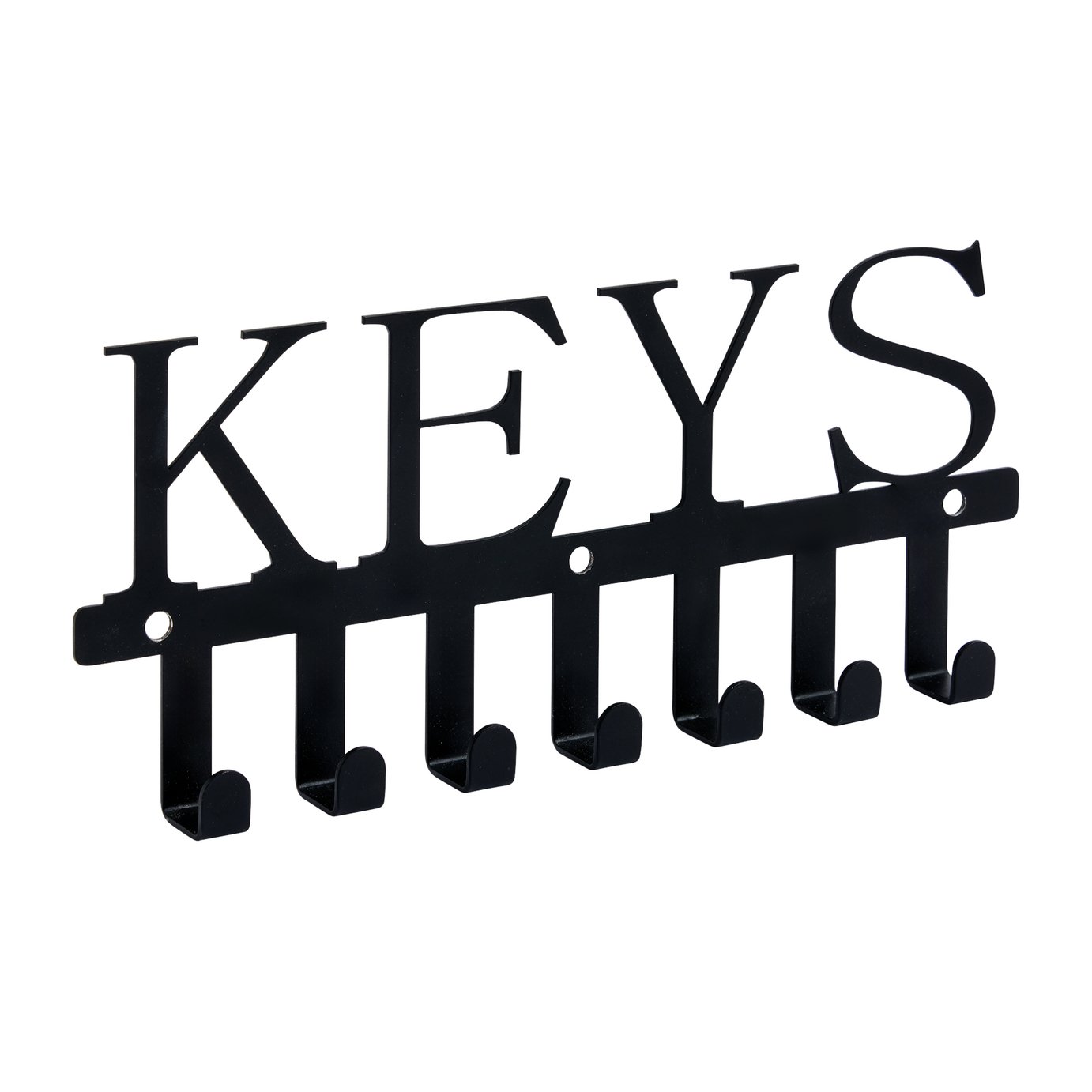 Buy Argos Home 7 Piece Metal Key Hooks - Black | Hallway storage
