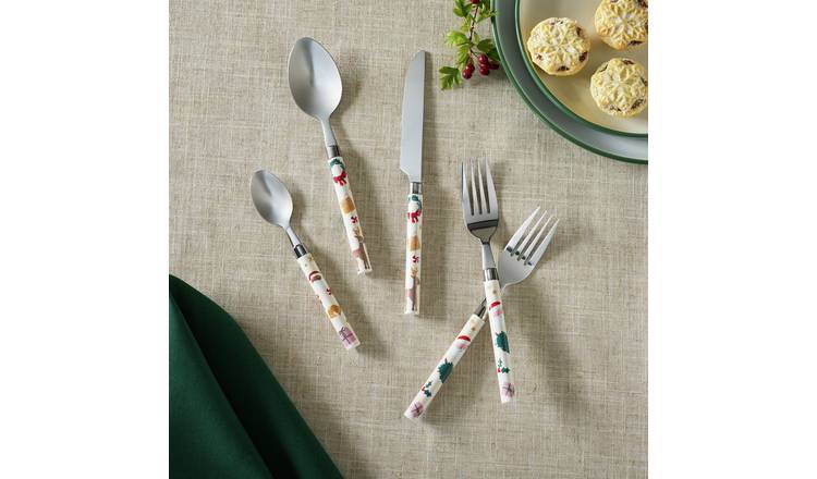 Argos Home 16 Piece Novelty Cutlery - White
