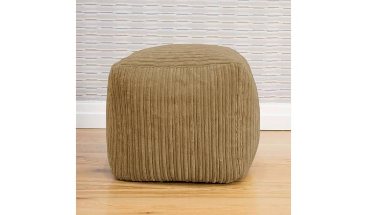 rucomfy Jumbo Cord Cube Bean Bag - Caramel