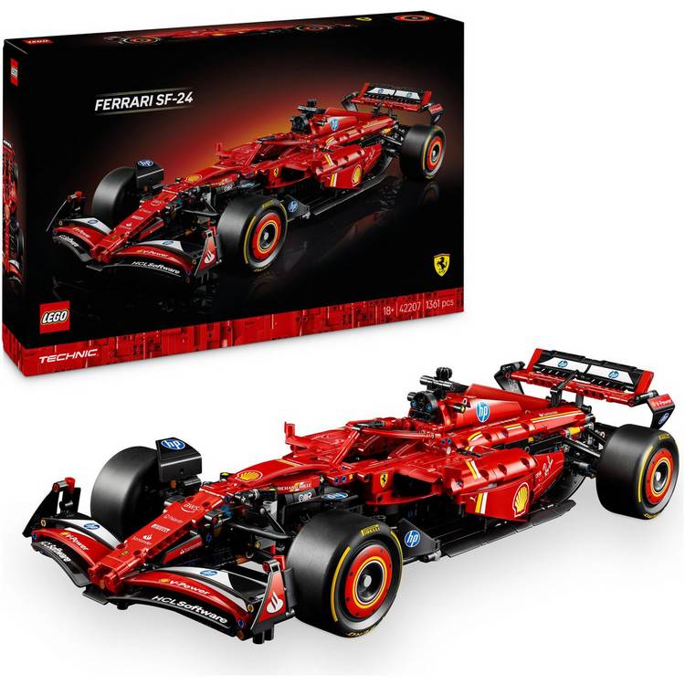 LEGO Technic Ferrari SF-24 F1 Car Model Kit for Adults 42207 0
