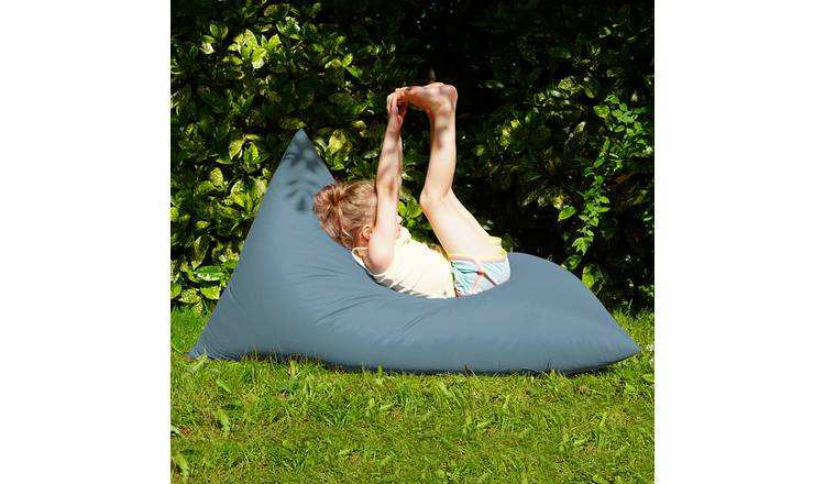 rucomfy Fabric Junior Outdoor Humbug Bean Bag - Blue
