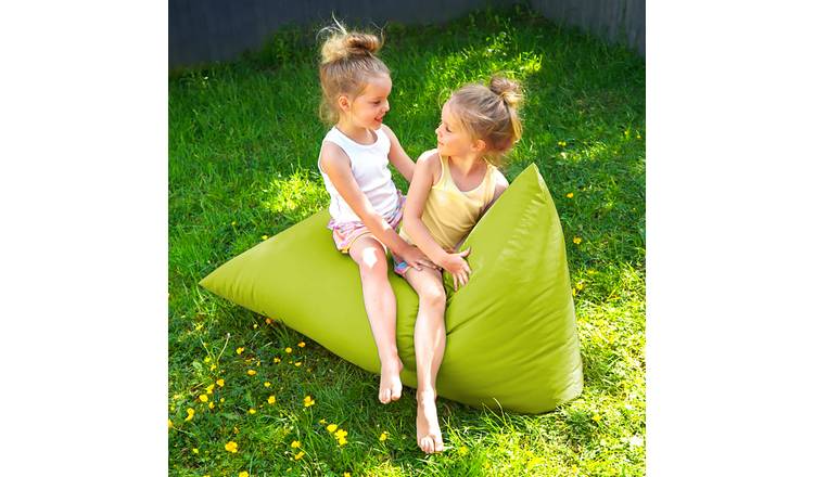 rucomfy Fabric Junior Outdoor Humbug Bean Bag - Green