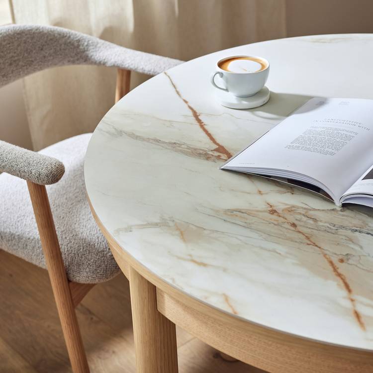 Habitat Lex Oak Dining Table & 4 Natural Chairs 0