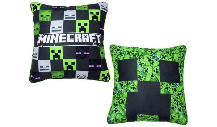 Minecraft Cubed Square Cushion - Green - 40x40cm