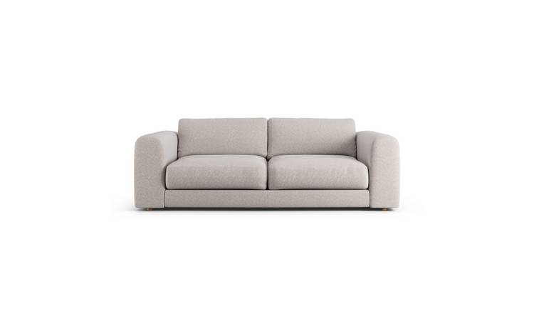 Habitat Ayr Fabric 4 Seater Sofa - Natural