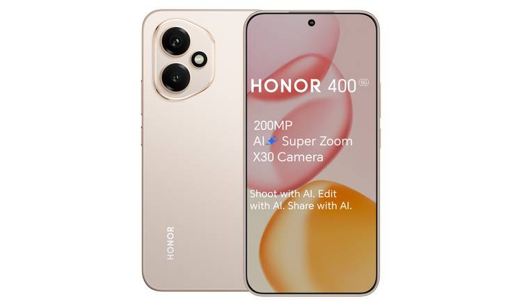 SIM Free HONOR 400 5G 256GB AI Mobile Phone - Gold