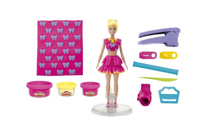 Play-Doh Barbie Ruffles & Bows with 3 Tubs & 10 Accessories