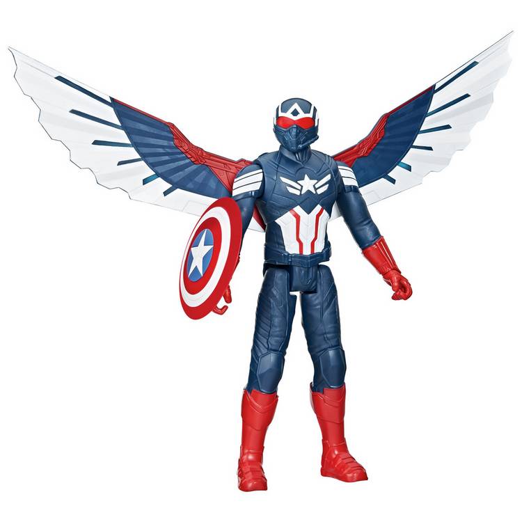 Marvel Titan Deluxe Captain America Action Figure 0