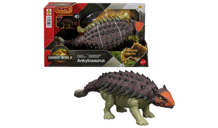 Jurassic World Rebirth Wild Roar Ankylosaurus Dinosaur Toy