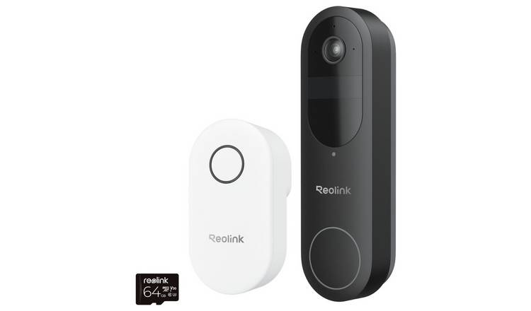 Reolink 2K Video Battery Doorbell with Chime & 64GB SD Card