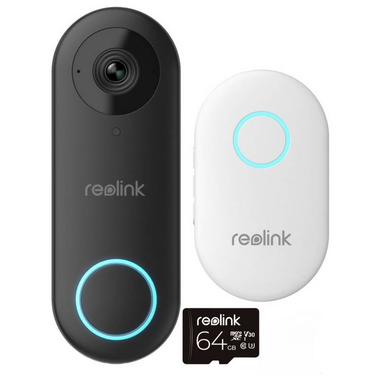 Reolink 2K+ Video Doorbell Chime with 64GB SD Card 0