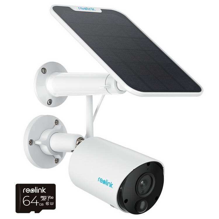 Reolink Argus 2K Battery/Solar WiFi CCTV with 64GB SD Card 0