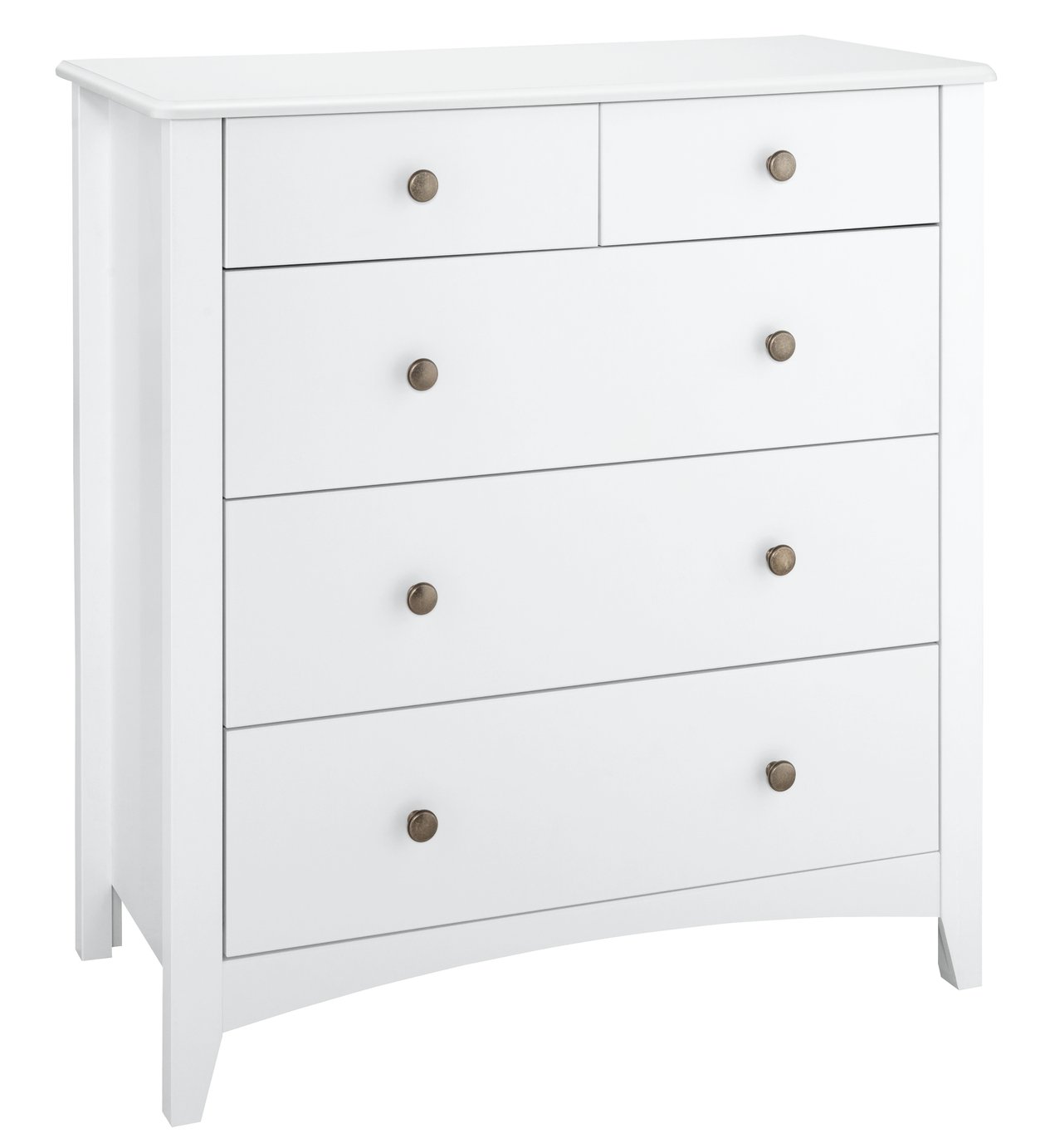 Argos Home Minato Bedside Table & 3+2 Drawer Chest Set-White Reviews ...