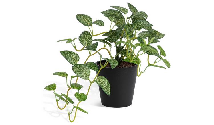 Habitat Artificial Green Topiary Fern Plant - 11cm