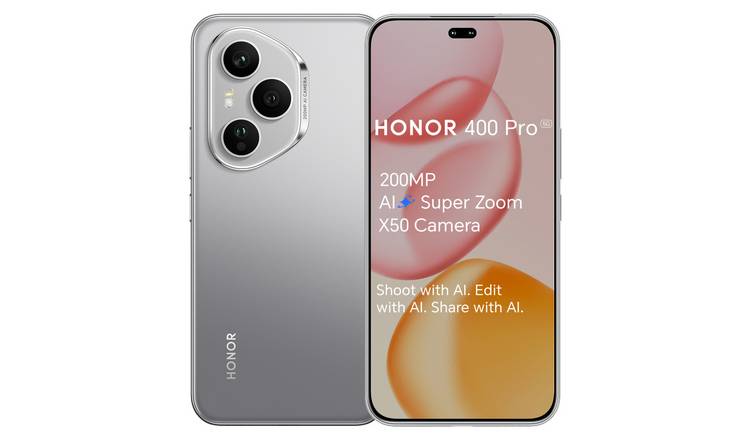 SIM Free HONOR 400 Pro 5G 512GB AI Mobile Phone - Grey