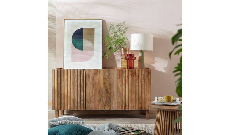 Habitat Jericho 3 Door Sideboard - Natural