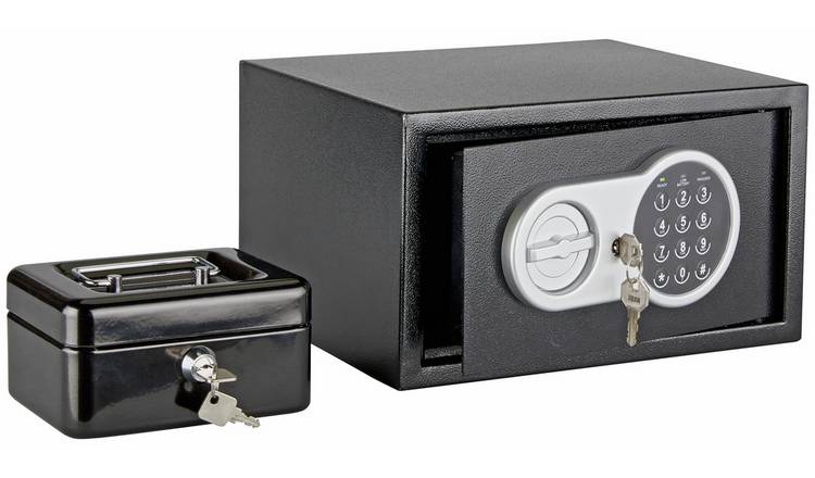 Home A5 29cm Digital Steel Safe with Cash Box