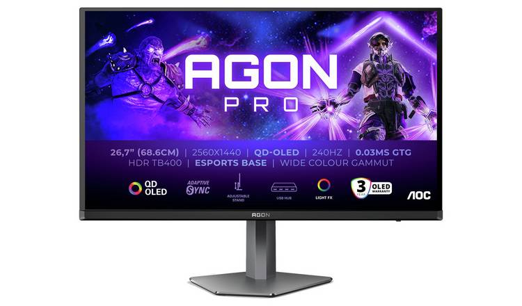 AOC AGON Pro AG276QZD2 26.7 Inch 240Hz QHD Gaming Monitor