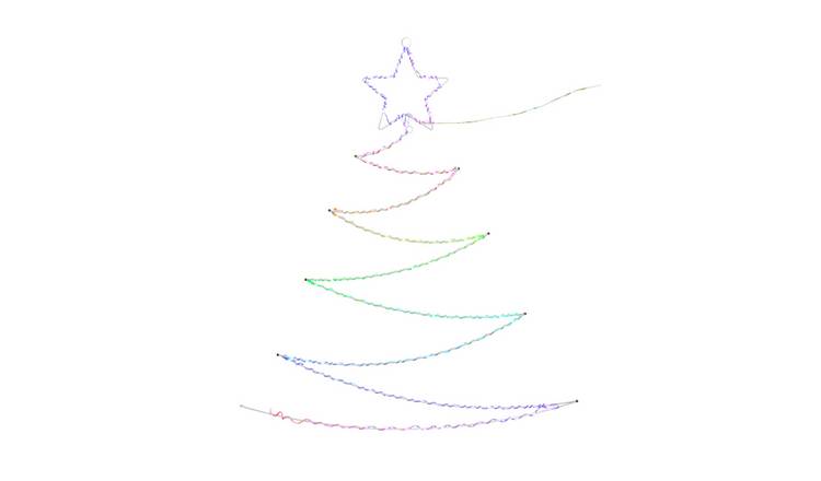 Habitat Rainbow LED Christmas Tree