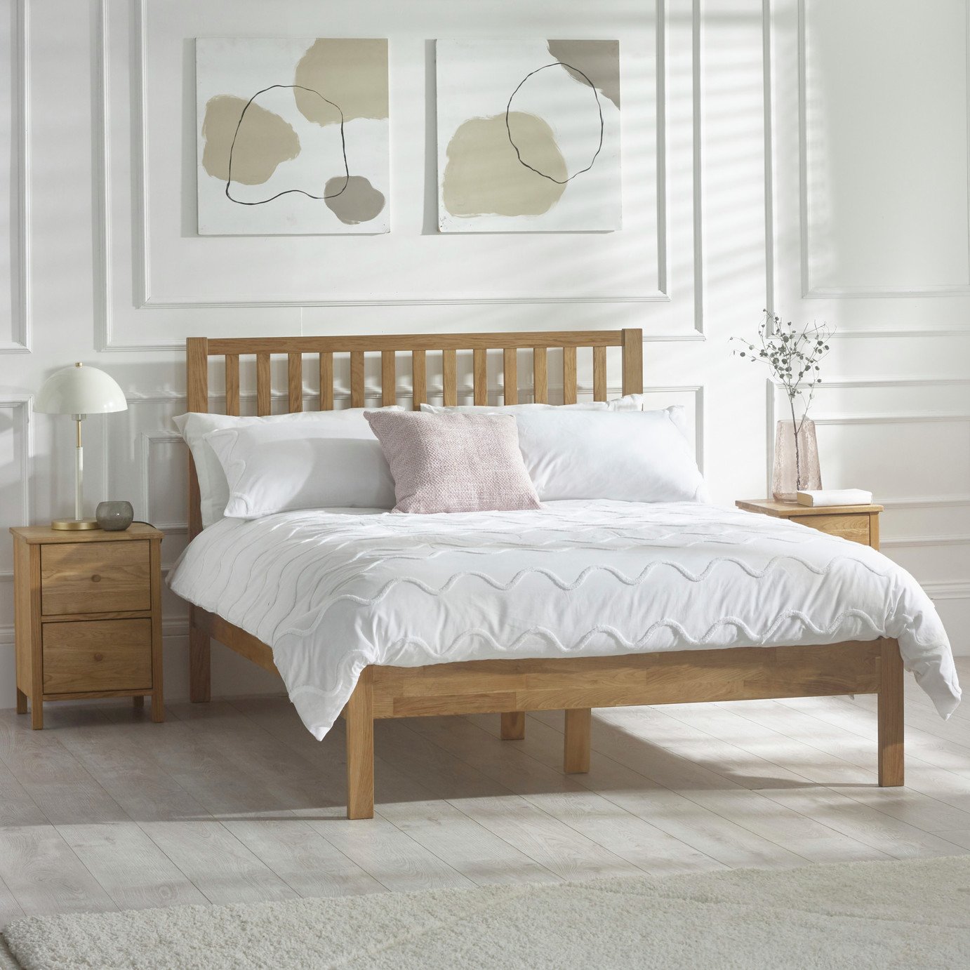 Julian Bowen Coxmoor Kingsize Wooden Bed - Oak