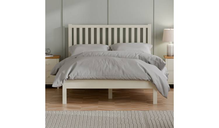 Julian Bowen Coxmoor Double Wooden Bed - Ivory