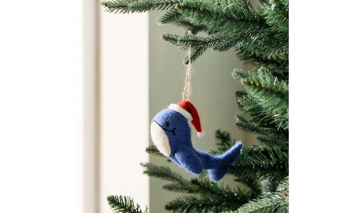 Habitat Single Christmas Whale Christmas Hanging Decoration
