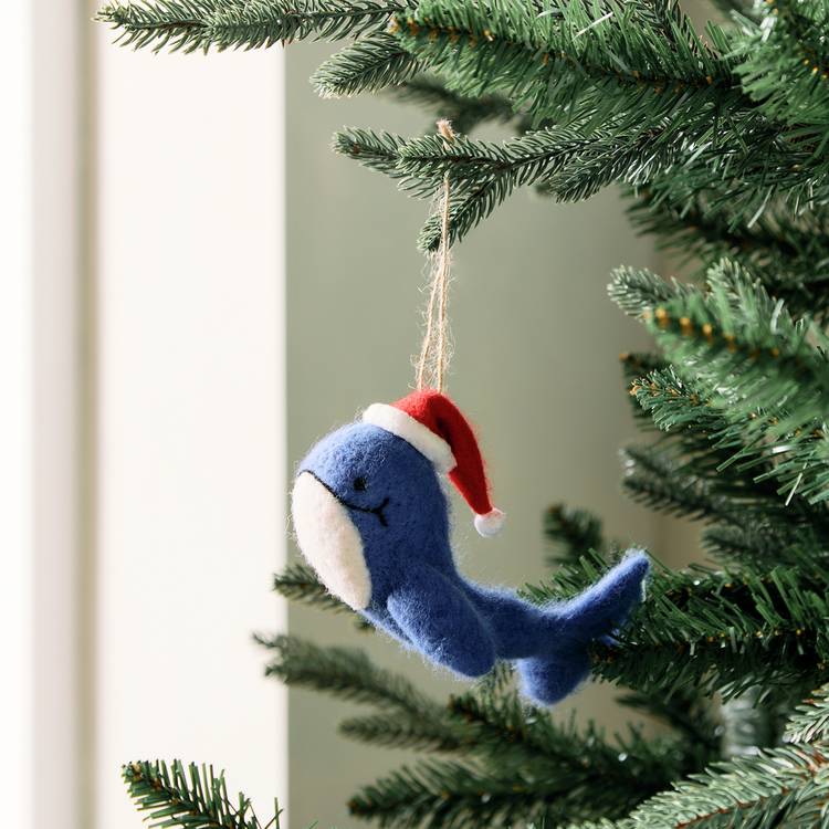 Habitat Single Christmas Whale Christmas Hanging Decoration 0