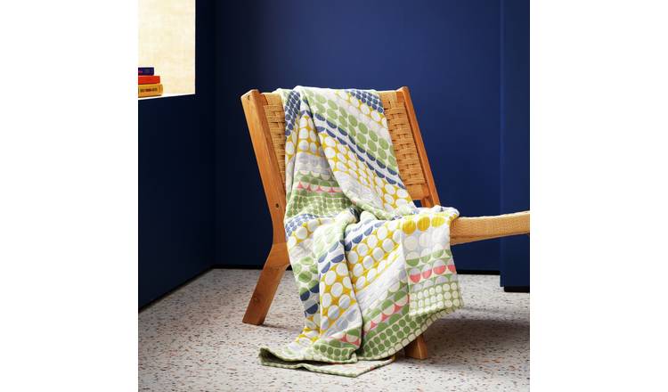 Margo Selby Leslie Spot Jacquard Throw - 150x125cm