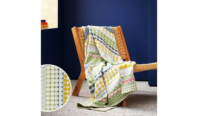 Margo Selby Leslie Spot Jacquard Throw - 150x125cm