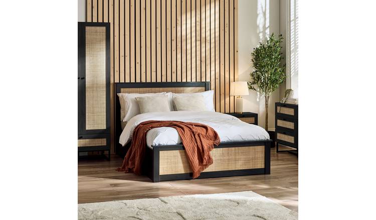 Julian Bowen Padstow Double Ottoman Bed - Black