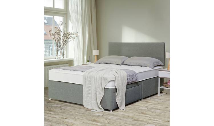 Argos Home Elmdon Small Double 2 Drawer Divan Bed - Grey