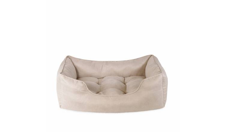 Rosewood Pet Thin Twill Box Bed Beige - Medium